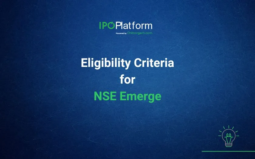 NSE SME Eligibility Criteria